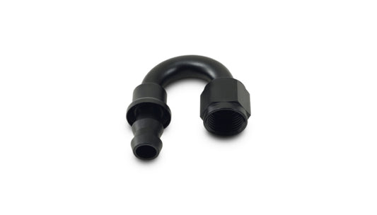 Vibrant -12AN Push-On 180 Deg Hose End Fitting - Aluminum