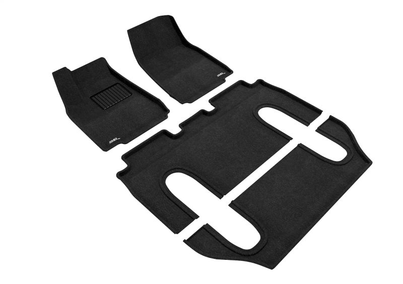 3D MAXpider Elegant Front, Rear & 3rd Row Floor Mats for 2016-2021 Tesla Model X