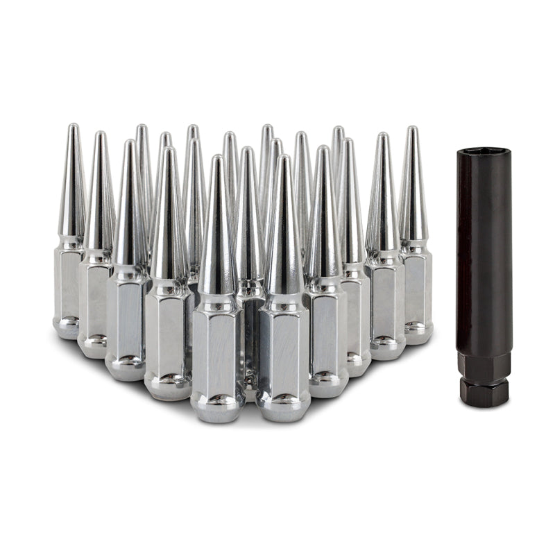 Mishimoto Steel Spiked Lug Nuts M12x1.5 20pc Set - Chrome - #MMLG-SP1215-20CH