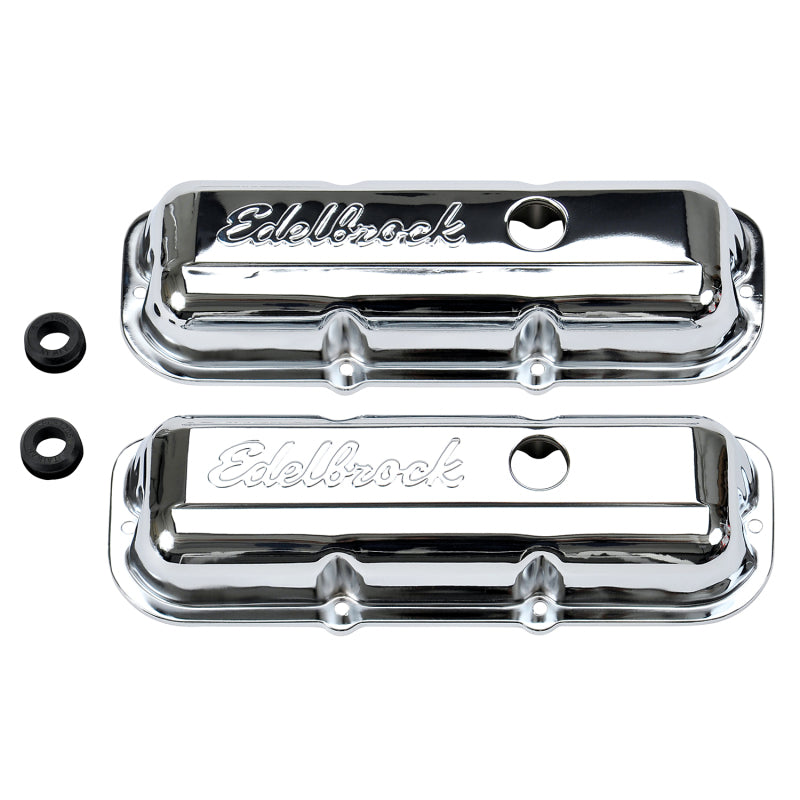 Edelbrock 4488 Valve Cover Signature Series Chevrolet 1982-1993 2.8L 60 V6 Chrome