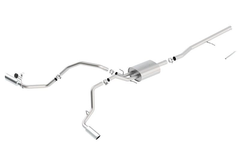 Borla 140546 14 Silv/Sierra C/B Exhaust ATAK 1500 5.3L V8 AT/MT 2&4WD Ext Cab Split Side Exit - #140546