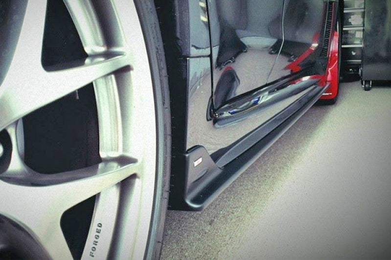 Rally Armor UR Mud Flaps - 2015-2021 Subaru WRX / WRX STI - Black/Silver Logo - #MF32-UR-BLK/SIL