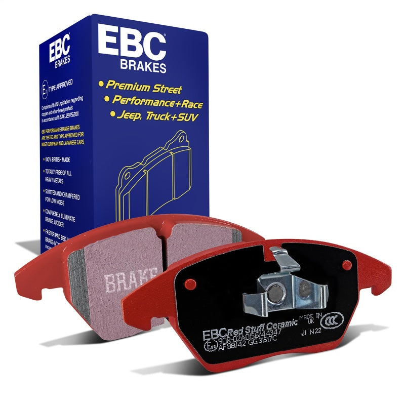 EBC 06-13 Audi A3 2.0 Turbo (Girling rear caliper) Redstuff Front Brake Pads DP31517C