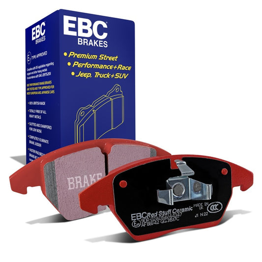 EBC 06-13 Audi A3 2.0 Turbo (Girling rear caliper) Redstuff Front Brake Pads DP31517C