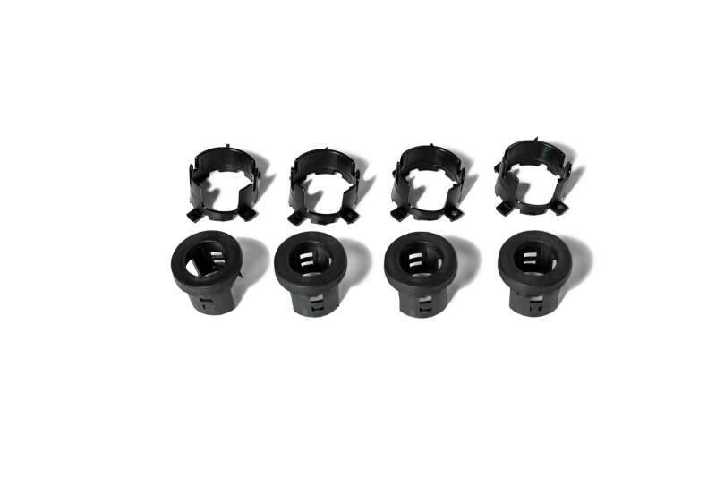 DV8 Offroad Jeep/Dodge/RAM Front Bezel & Rear Clip Replacement Kit for MOPAR Sensors - Set of 4 - #MPRSNSR-01