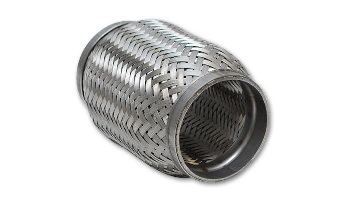 Vibrant SS Flex Coupling with Inner Braid Liner 1.75in inlet/outlet x 4in flex