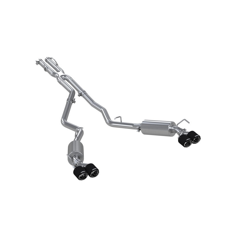MBRP S52053CF 20-21 Ford Explorer ST 3.0L Ecoboost SS 2.5in Dual Rear Exit w/ Carbon Fiber Quad Tips - T304 - #S52053CF