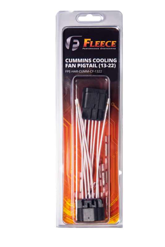 Fleece Performance FPE-HAR-CUMM-CF-1322 for 13-22 Dodge 2500/3500 Cummins Cooling Fan Pigtail
