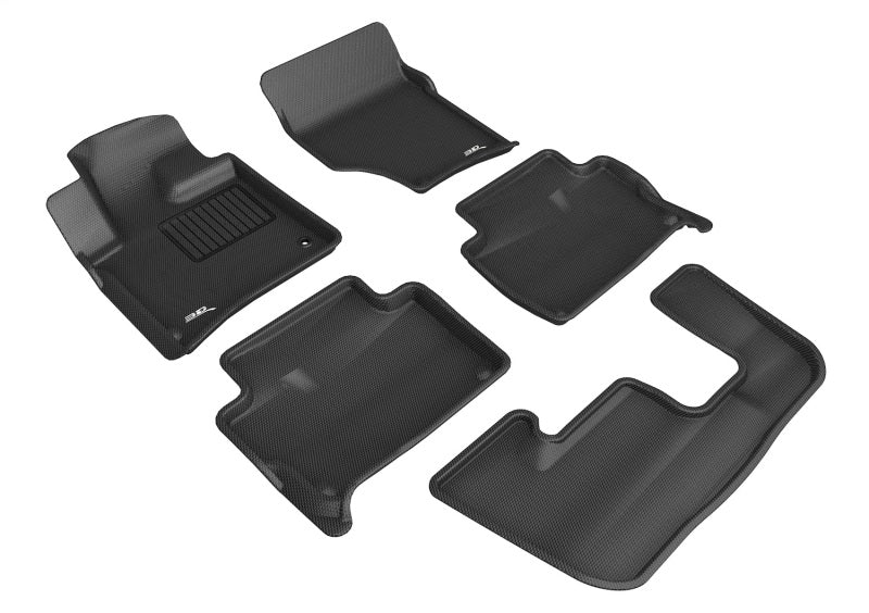 3D MAXpider Kagu Front & Rear Floor Mats for 2007-2015 Audi Q7