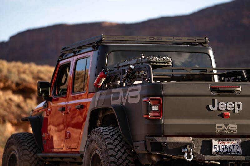 DV8 Offroad 07-18 Jeep Wrangler JK 4 DR / JL 2 DR & JT / 18+ Gladiator Roof Rack - #RRJL-02