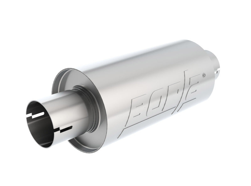 Borla 400497 S-Type Muffler 2.5in Inlet/Outlet 5in Round x 10in w/Notch - #400497