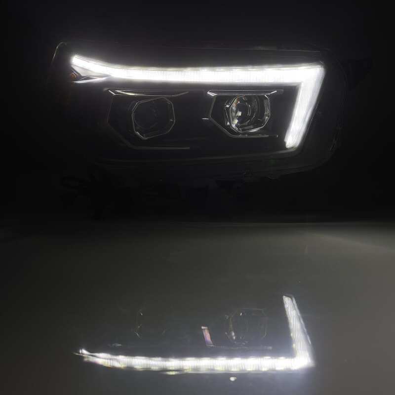 AlphaRex 880757 10-13 Toyota 4Runner LUXX LED Projector Headlights Plank Style Black with Sequential Signal/DRL