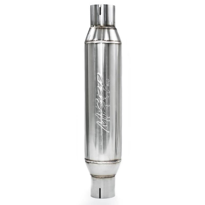 MBRP R1012 Universal Resonator 2.5in inlet/outlet 16in body 20in overall T304