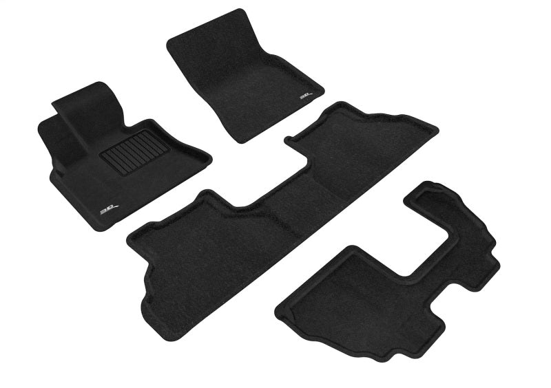 3D MAXpider Elegant Front, Rear & 3rd Row Floor Mats for 2007-2013 BMW X5