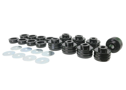 Whiteline W93492 Body Mount Bushing Kit for 2001-2012 Chevrolet Silverado 2500 HD, 1999-2004 Chevrolet Silverado 1500, 1999-2004 GMC Sierra 1500 and More