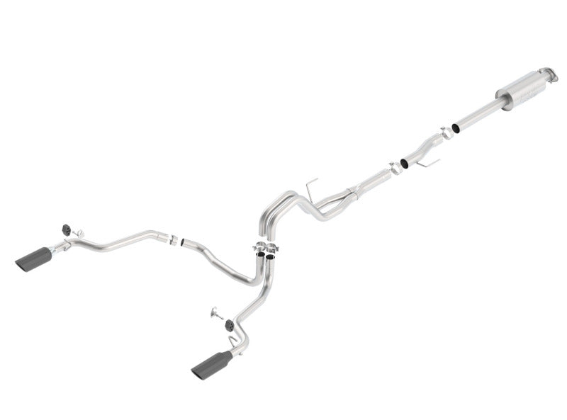Borla 140616BC 15-16 Ford F150 3.5L EcoBoost Ext. Cab Black Chrome CB Exhaust ATAK Single Split Rear Exit - #140616BC