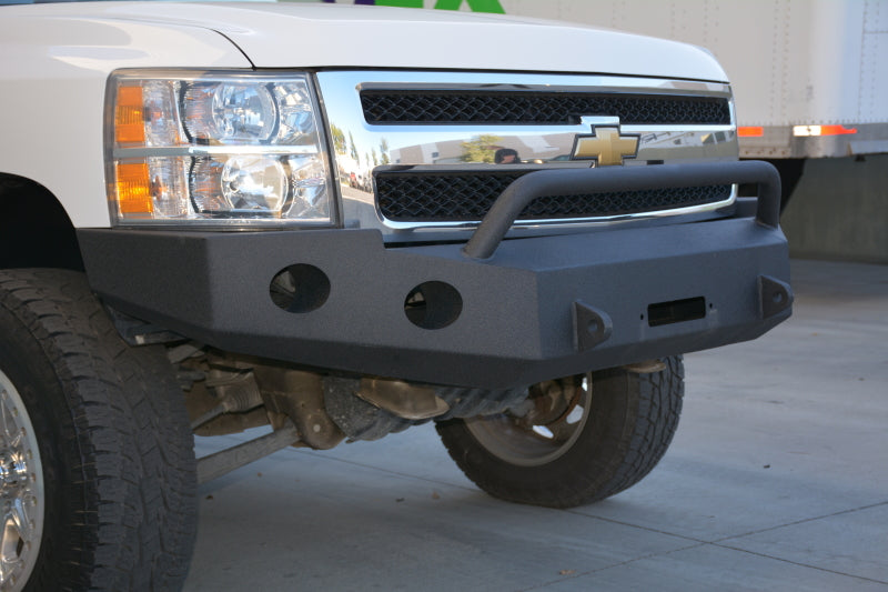 DV8 Offroad 07-13 Chevrolet Silverado 1500 Front Bumper - Black Powdercoat - #FBCS1-01