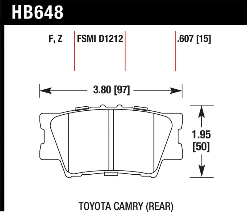 Hawk Performance HB648B.607 HPS 5.0 Street Brake Pads