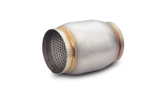 Vibrant SS Race Muffler 3in inlet/outlet x 5in long