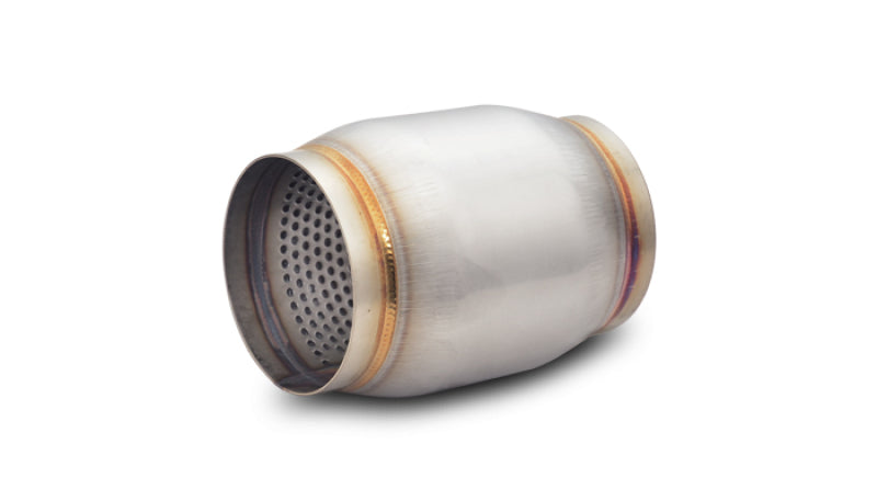 Vibrant SS Race Muffler 4in inlet/outlet x 5in long