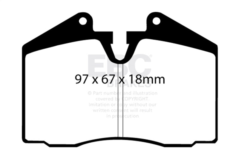 EBC 89-95 Ferrari 348 3.4 Bluestuff Front Brake Pads DP5612NDX