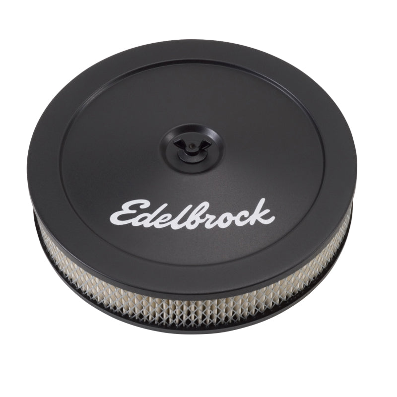 Edelbrock 1203 Pro-Flo Round Air Cleaner 10 in x 3-1/2 in Paper Element Black