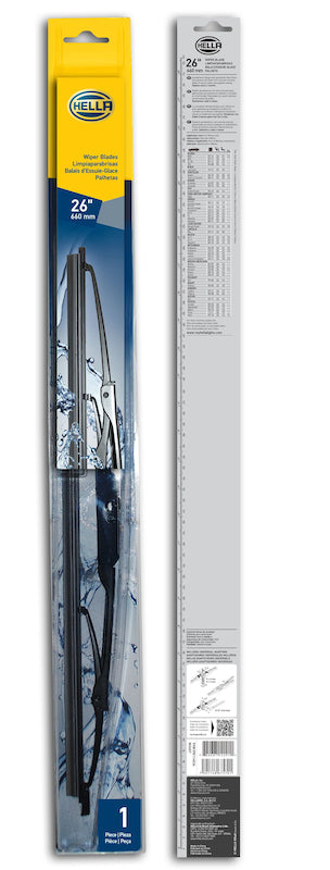 HELLA 9XW398114026 Standard Wiper Blade 26in Single