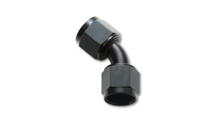 Vibrant -4AN X -4AN Female Flare Swivel 45 Deg Fitting ( AN To AN ) -Anodized