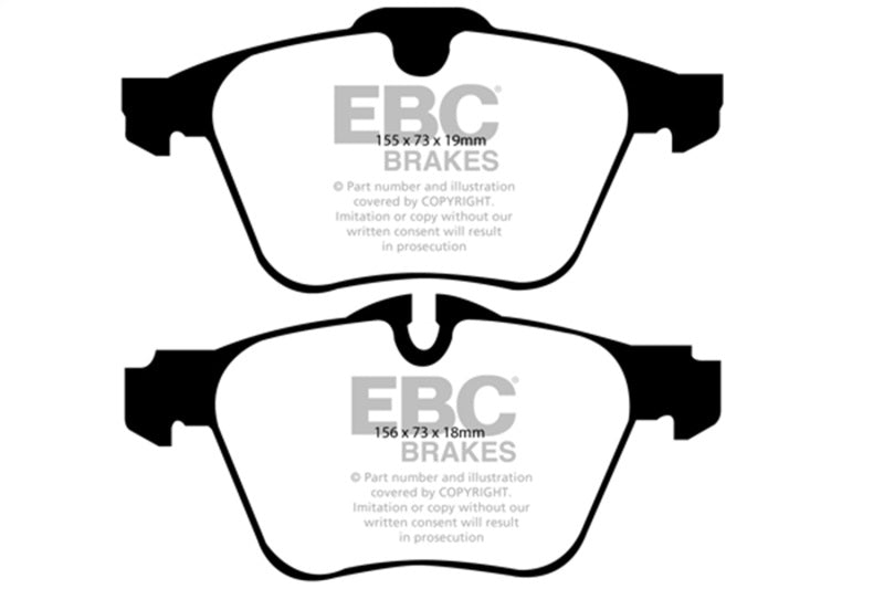 EBC 13-15 Jaguar XF 3.0 Supercharged Yellowstuff Front Brake Pads DP41912R
