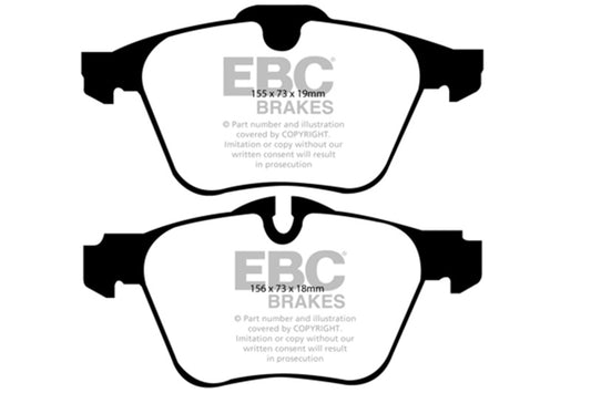 EBC 13-15 Jaguar XF 3.0 Supercharged Yellowstuff Front Brake Pads DP41912R