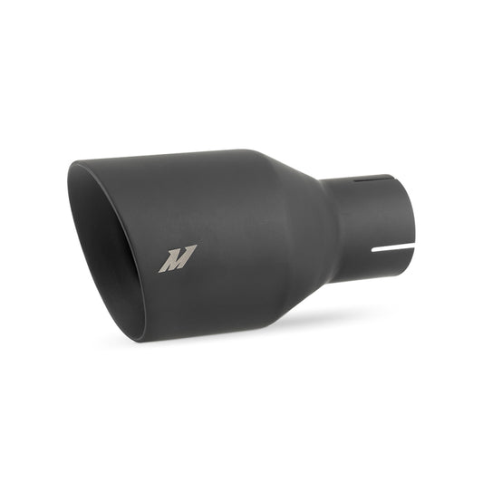 Mishimoto Clamp-on Double Wall Exhaust Tip 2.5 Inlet Slash Cut - #MMEXH-TIP-DW25BK