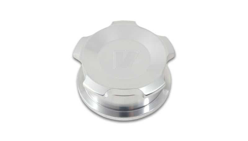 Vibrant 1.5in OD Aluminum Weld Bungs w/Polished Aluminum Threaded Cap