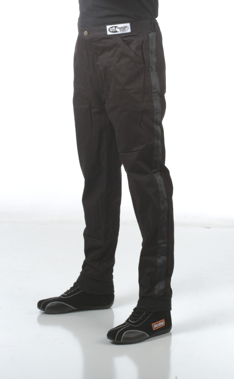 RaceQuip 112005 Black SFI-1 1-Layer Pants Large