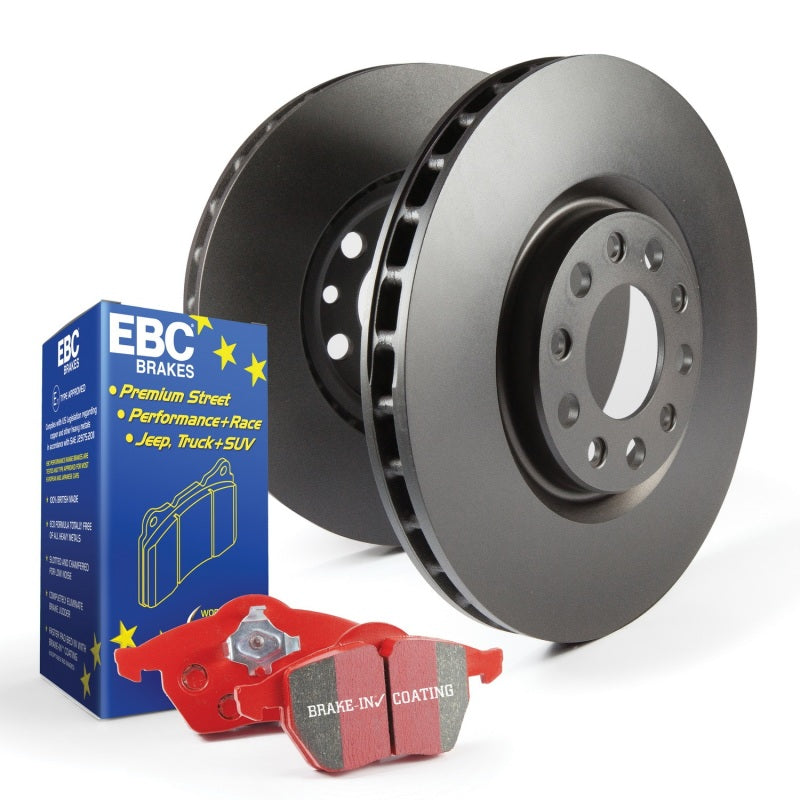 EBC S12 Rear Brake Kit Redstuff Pads RK Premium Rotors S12KR1404