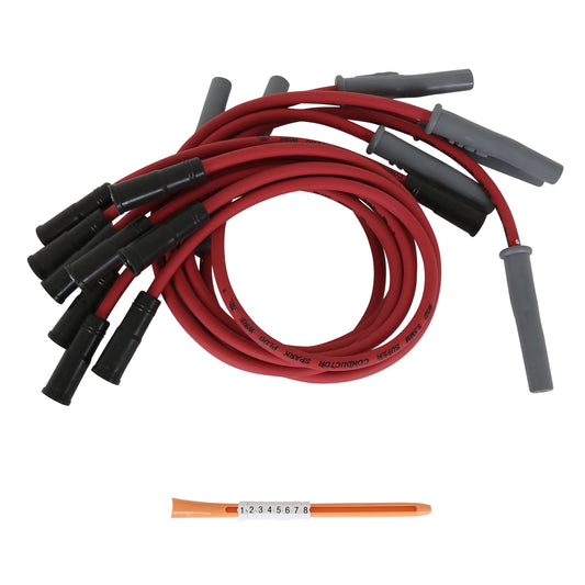 MSD 32109 Super Conductor Spark Plug Wire Set, for Chevy Pickup, '96-'99,Dually w/454