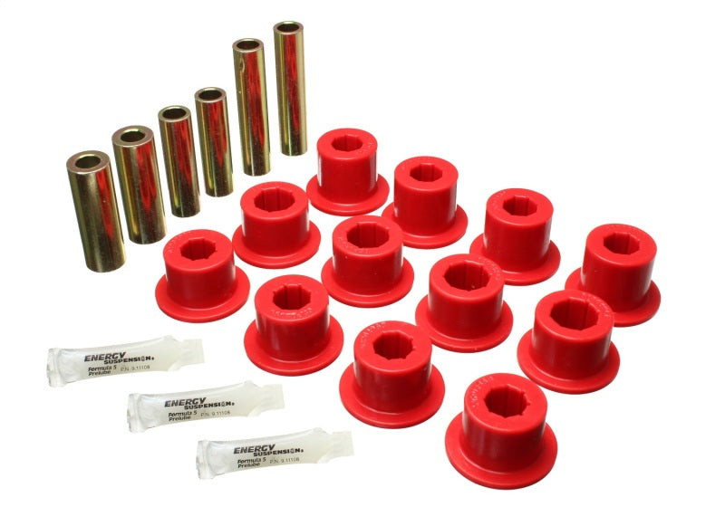 Energy Suspension for 07-21 Tundra Red Rear Spring Shackle Bushing Set 8.2117R