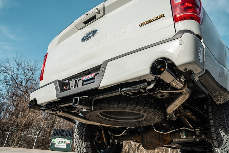 Corsa 2021-2026 Ford F-150 SuperCrew/5.5ft Bed 3.5L V6 Sport Cat-Back Dual Rear Exit-Black PVD