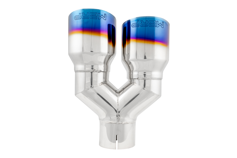 MBRP Burnt End Tip 2.5 ID, Dual 3.5 OD Out, 9.5 length, Single-Wall T304