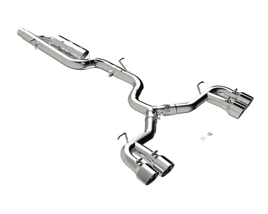 MBRP 2022 VW Golf R MK8 3in Cat-Back Quad Split Rear Non-Valved Exhaust
