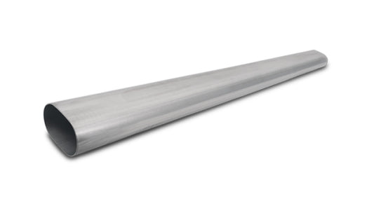 Vibrant 3.5in Oval (Nominal Size) T304 SS Straight Tubing (16 ga) - 5 foot