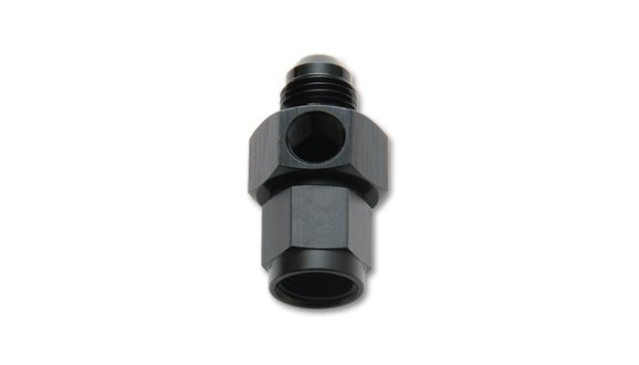 Vibrant -6AN Male to -6AN Female Union Adapter Fitting w/1/8in NPT Port