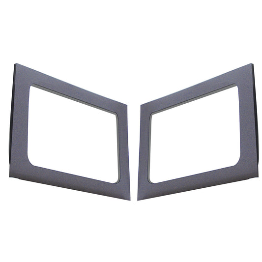 DEI for 2011-2018 Jeep Wrangler JK 4-Door Boom Mat Rear Side Window Trim - 2 Piece - Gray