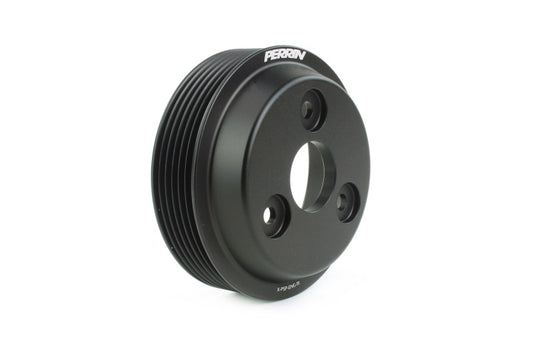 PERRIN 22-26 Subaru WRX / 21-25 Crosstrek / 20-25 LGT/OBXT/FXT Lightweight Water Pump Pulley - Black