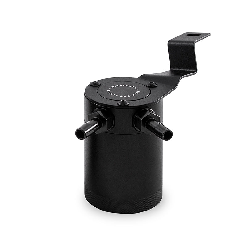 Mishimoto 15-16 Subaru WRX PVC Side Baffled Oil Catch Can - Black - #MMBCC-WRX-15PBE