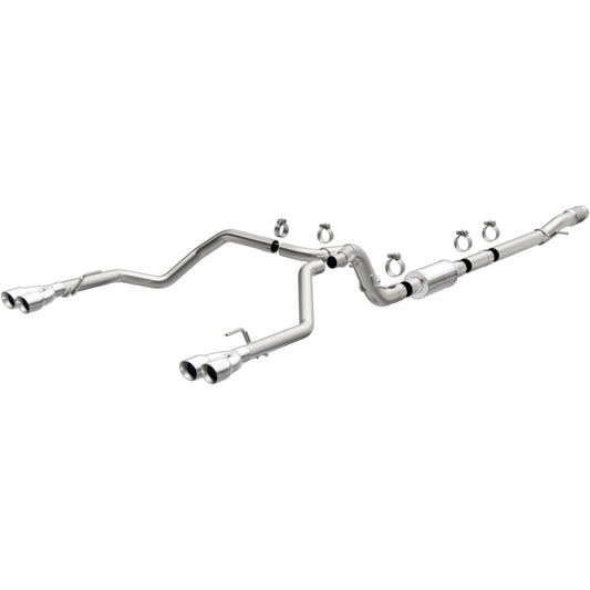 MagnaFlow 19489 2019 Chevrolet Silverado 1500 Quad Exit Polished Stainless Cat-Back Exhaust - #19489