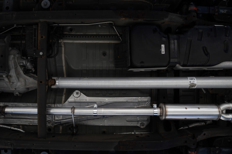 MBRP S50043CF Armor Pro Cat-Back Exhaust - Quad Carbon Tips - 2019+ Silverado / Sierra 1500 5.3L