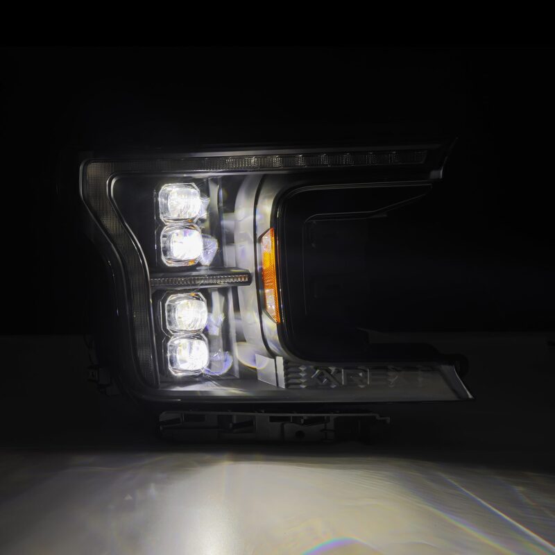 AlphaRex 880248 18-20 Ford F-150 NOVA LED Projector Headlight Black (14th Gen G2 Style)