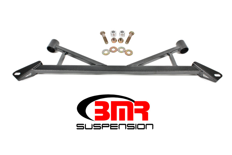 BMR 2015-2023 S550 Mustang Front 4-Point Subframe Chassis Brace - Black Hammertone