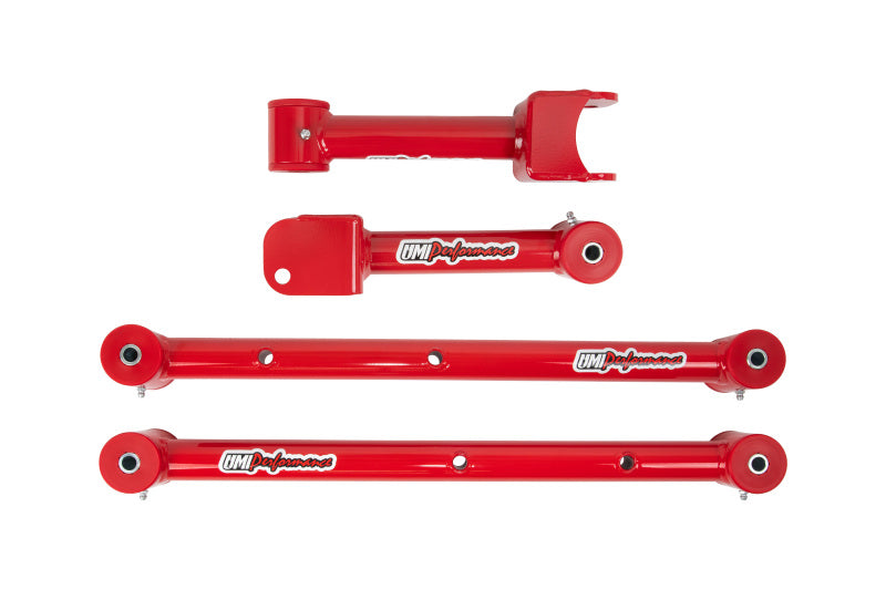 UMI Performance 401516-R Upper/Lower Control Arms Red for 1968-1972 GM A-Body