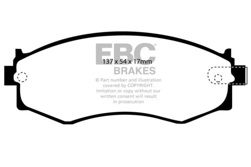EBC 89-94 Nissan Skyline (R32) 2.0 GTE Bluestuff Front Brake Pads DP5792NDX
